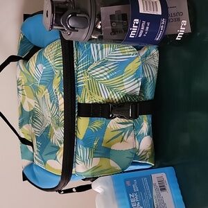 BUNDLE/LUNCH PACK/L.L.BEAN/WATER BOTTLE /FREEZE PACK/Tropical Print